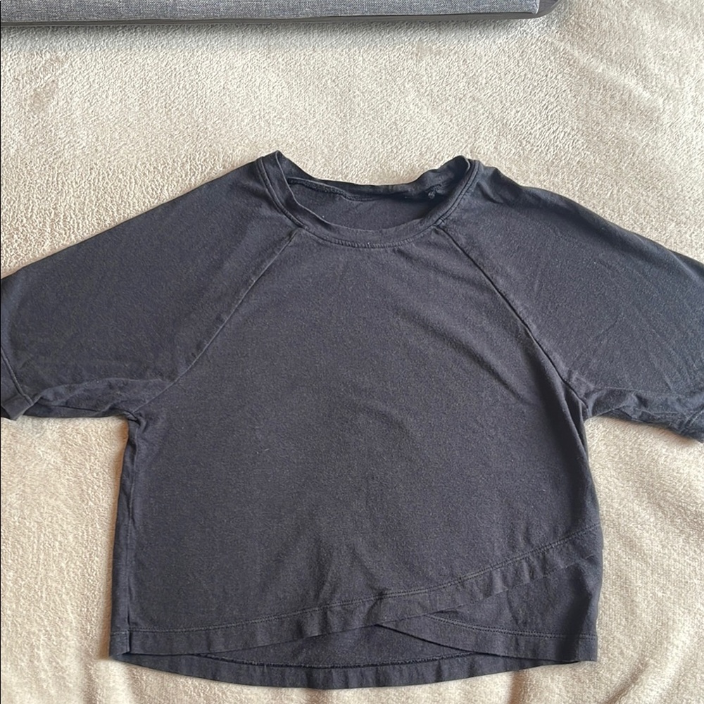 Zella Kids Black Short Sleeve Tshirt Size 7